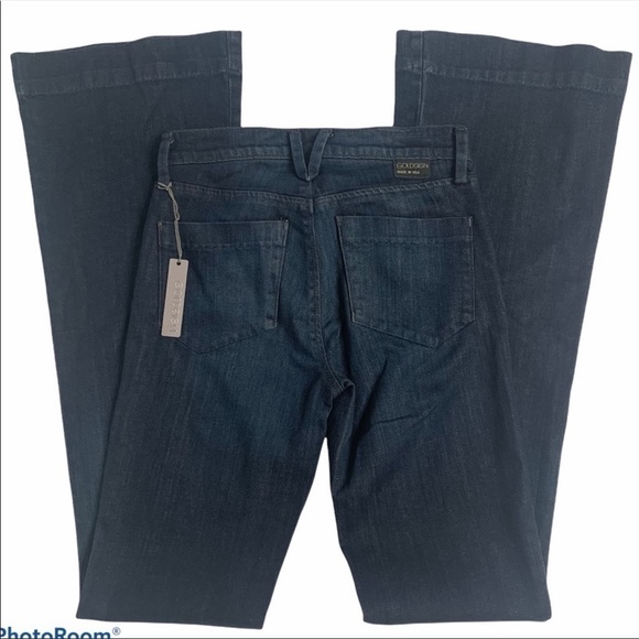 NWT Goldsign Dark Blue Wash Mid-Rise Bootcut Jeans - Picture 4 of 14